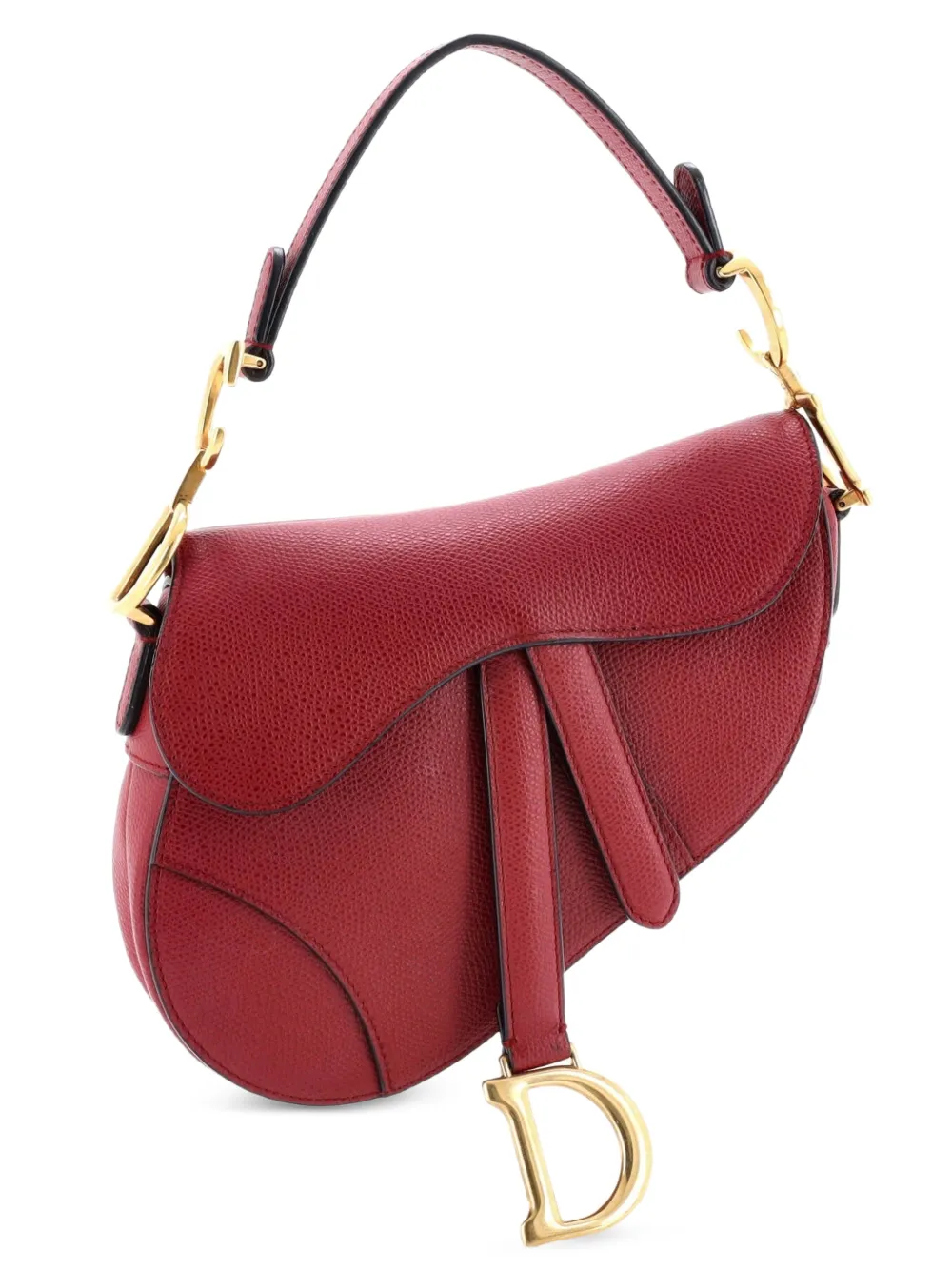 Christian Dior Pre-Owned Saddle Handbag Leather Mini shoulder bag - Rosso