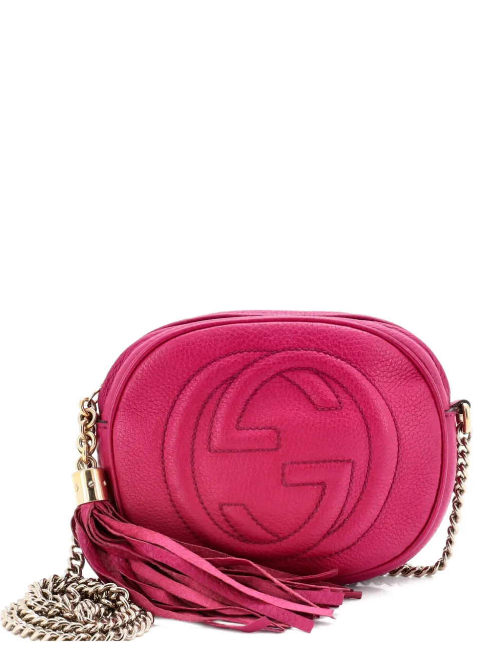 Gucci Pre-Owned Soho Chain Bag Leather Mini crossbody bag - Viola