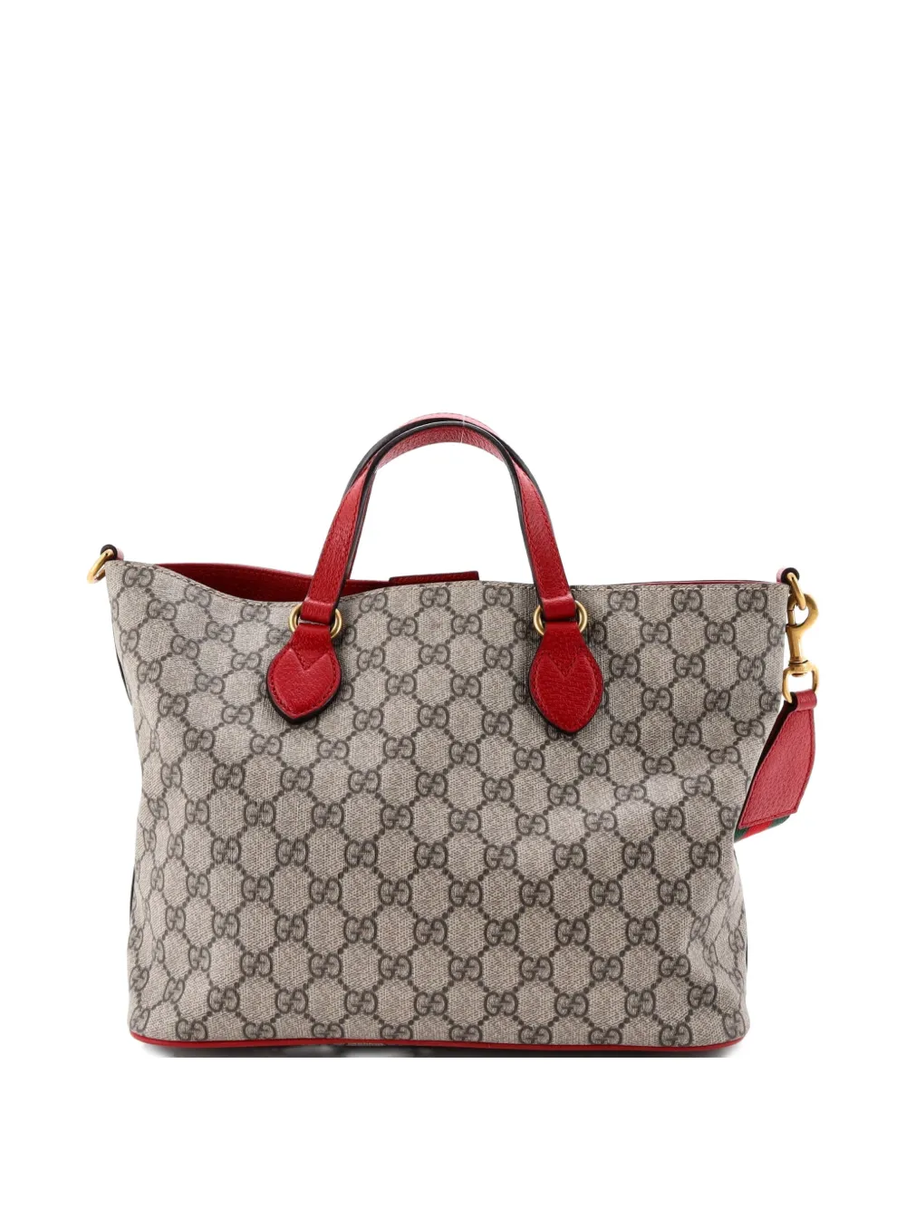 Gucci Pre-Owned Convertible Soft GG Coated Canvas with Applique Small tote bag - Marrone