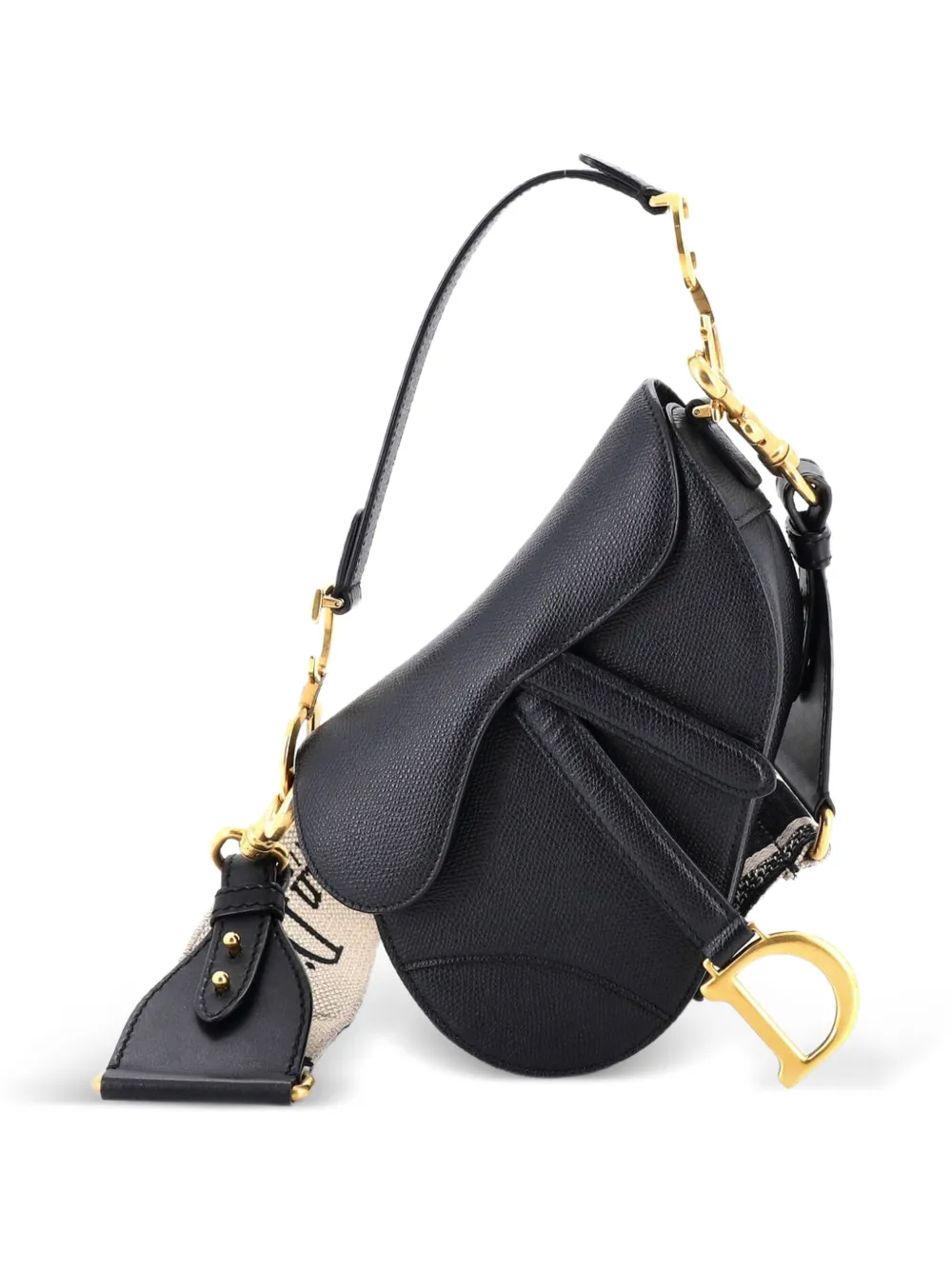 Christian Dior Pre-Owned Saddle Handbag Leather Mini shoulder bag - Nero