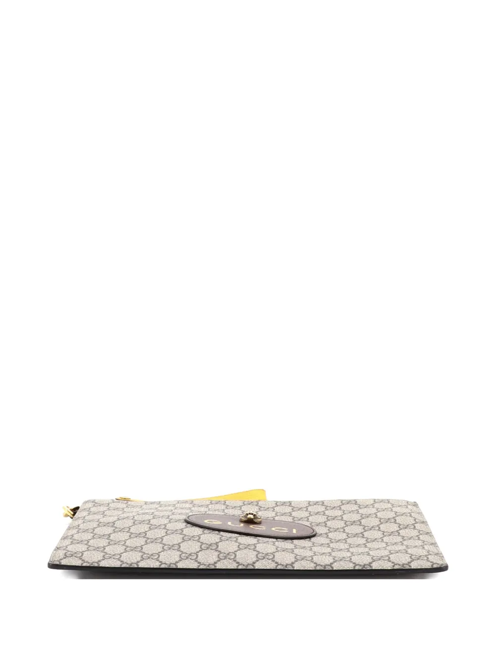 Neo Vintage Wristlet Pouch Gg Coated Canvas Clutch Bag