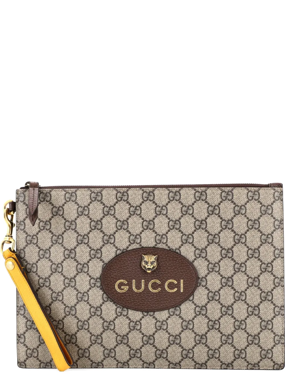 Gucci Pre-Owned Clutch Neo Vintage in tela cerata GG - Marrone