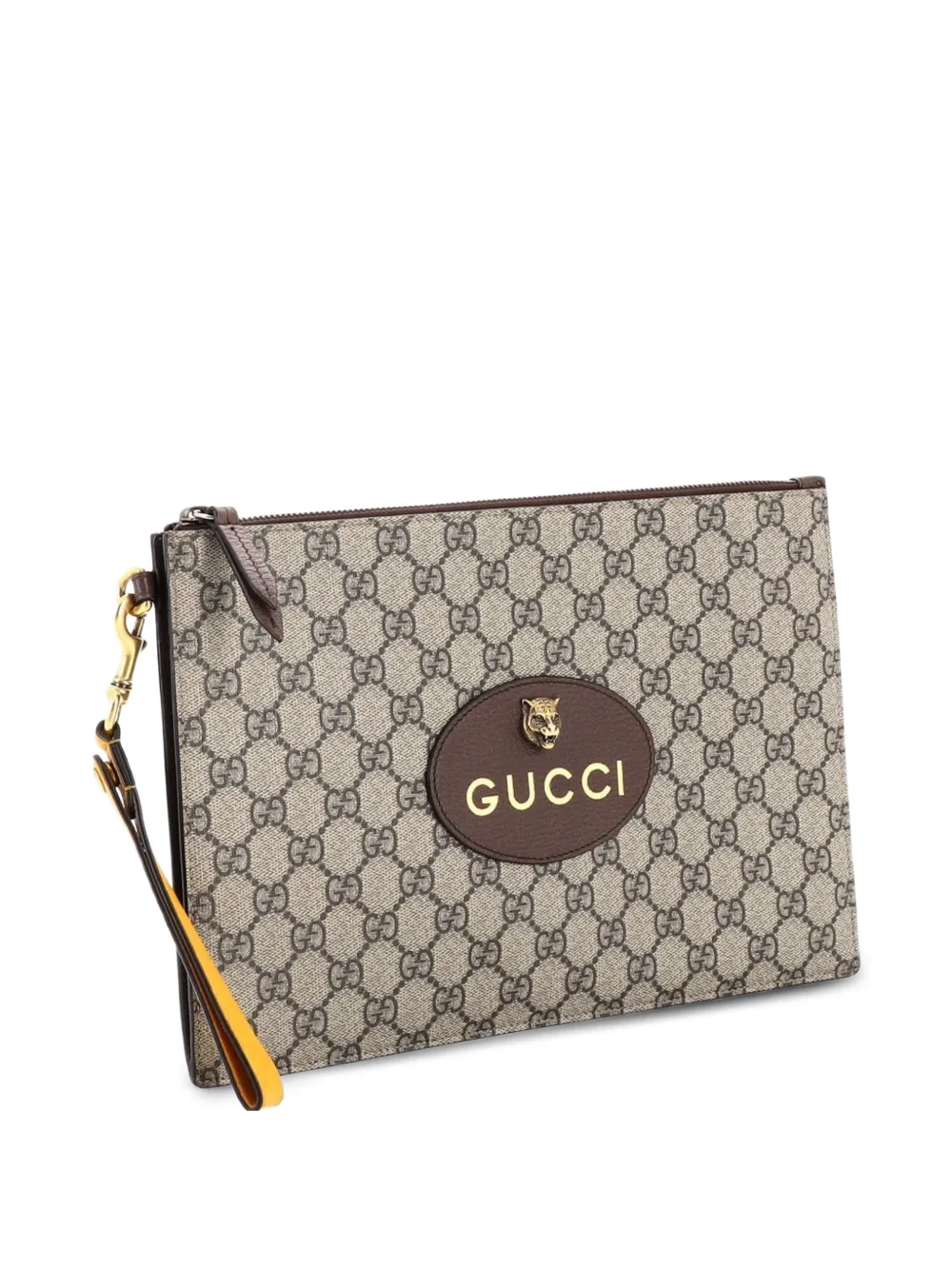 Neo Vintage Wristlet Pouch GG Coated Canvas clutch bag