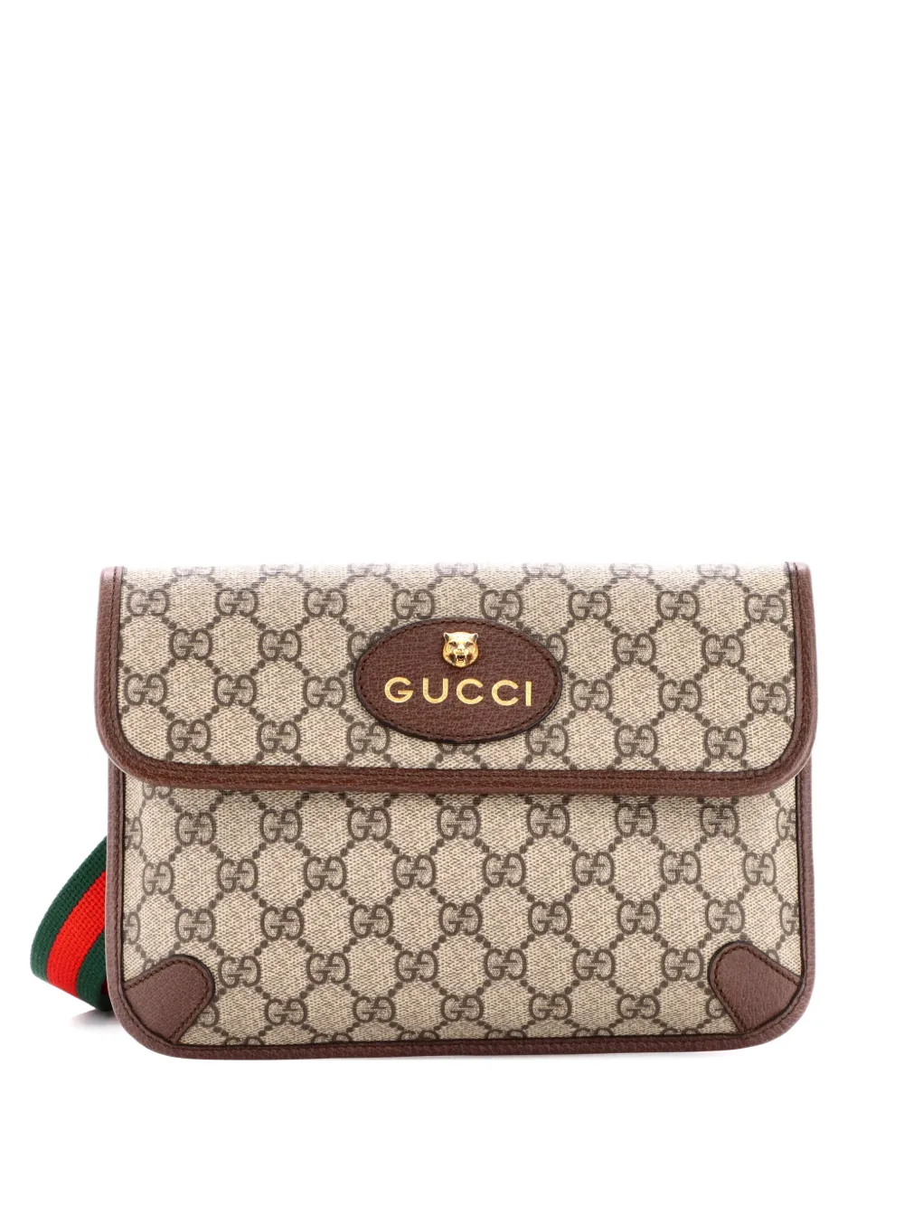 Gucci Pre-Owned Neo Vintage Flap GG Coated Canvas belt bag - Marrone