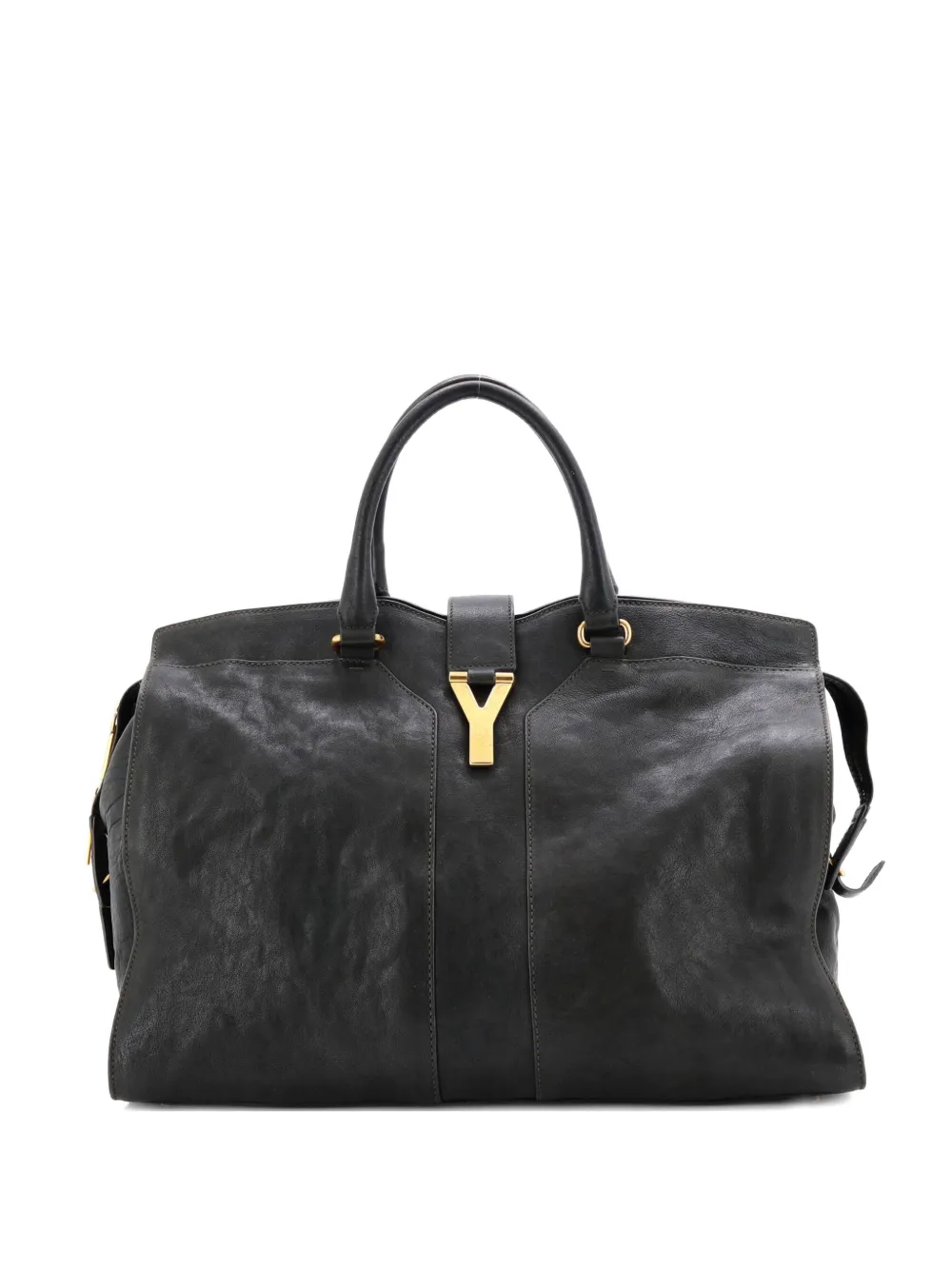 Saint Laurent Pre-Owned Chyc Cabas Leather Large tote bag - Schwarz