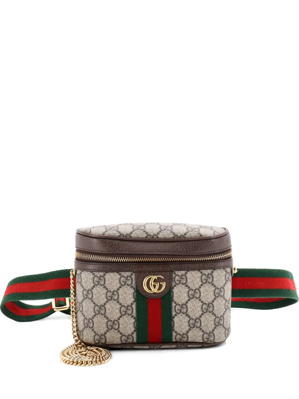 Gucci Pre-Owned Ophidia Chain GG Coated Canvas Small belt bag - Marrone