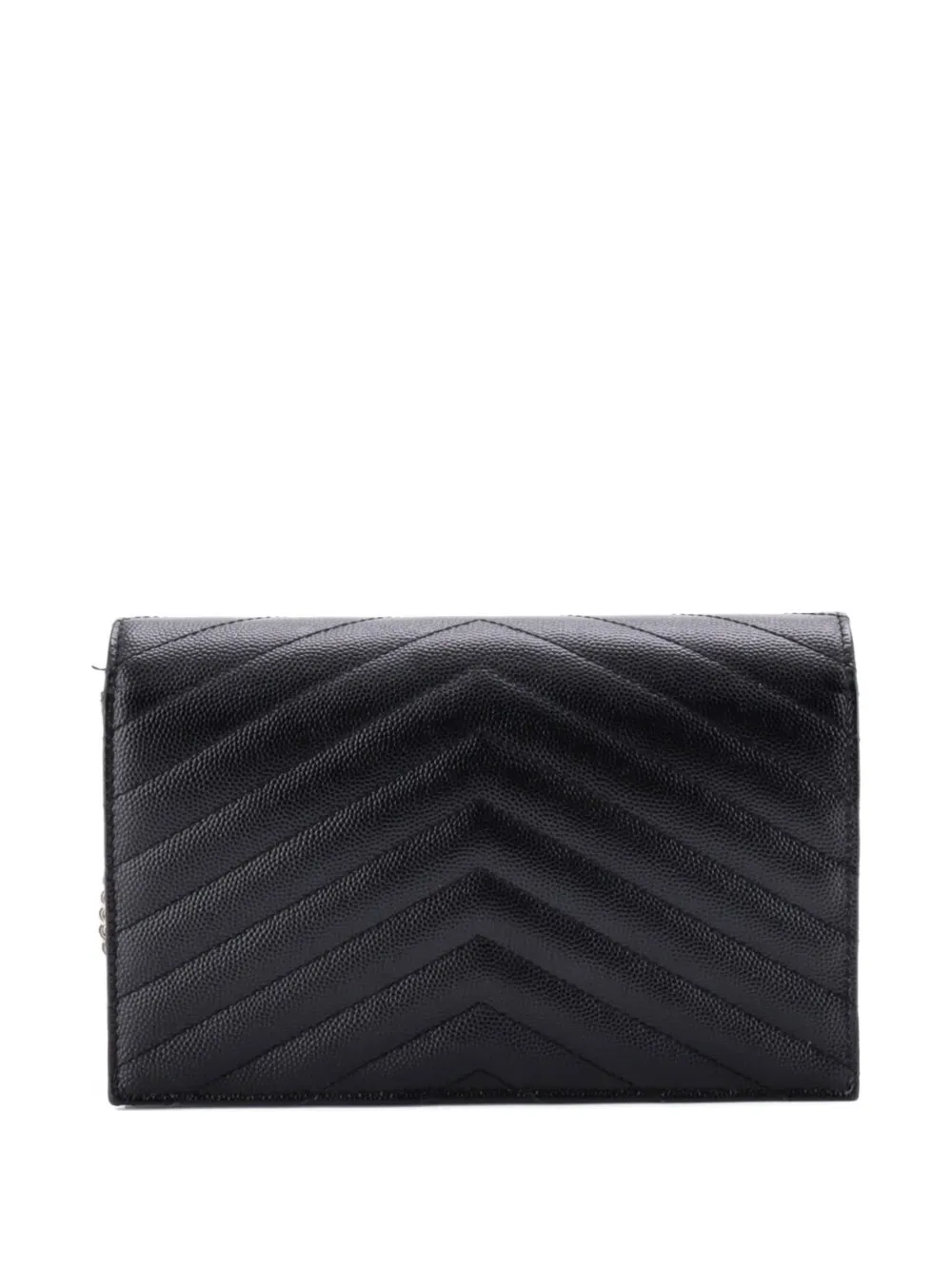 Saint Laurent Pre-Owned Classic Monogram Wallet on Chain Matelasse Chevron Leather Small crossbody bag | Pre-Owned | Image 2