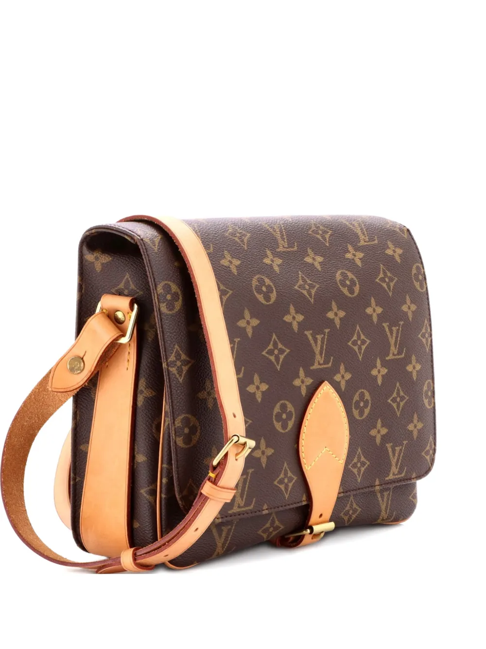 Louis Vuitton Pre-Owned Cartouchiere Handbag Monogram Canvas GM crossbody bag - Marrone