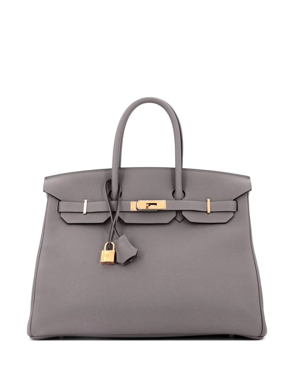 Hermès Pre-Owned Birkin Handbag Grey Togo with Gold Hardware 35 tote bag
