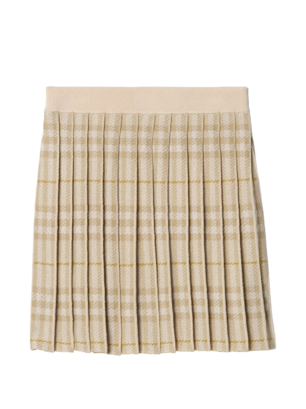 Burberry Kids Geruite plooirok Beige