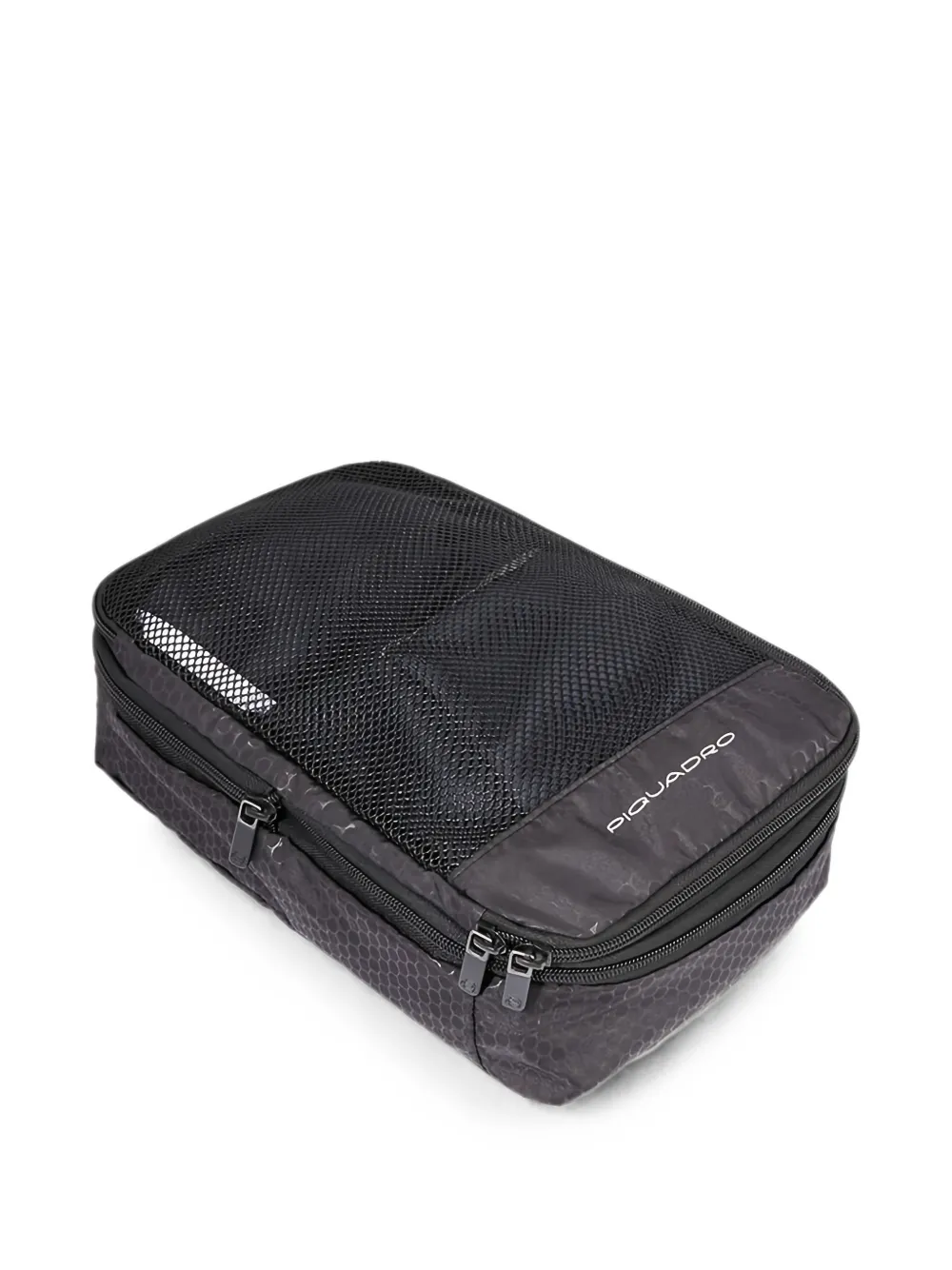 PIQUADRO mesh-panelled logo-print packing cube - Schwarz