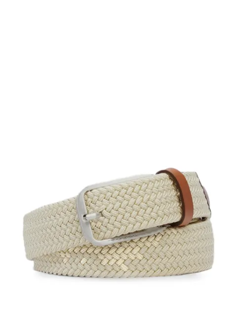 PIQUADRO woven buckle belt