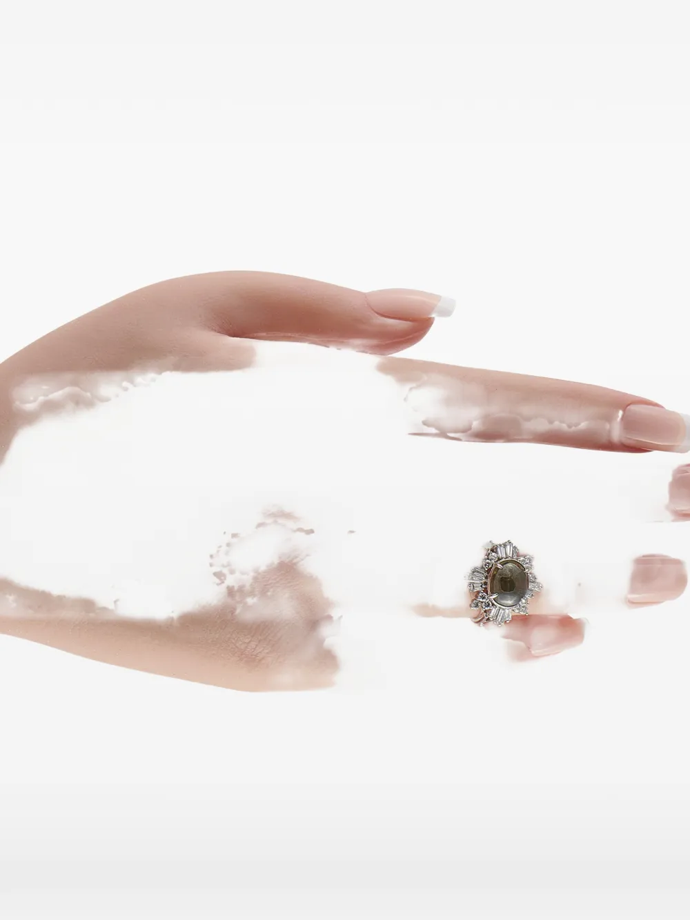 LB Exclusive diamond and cats-eye ring - Argento