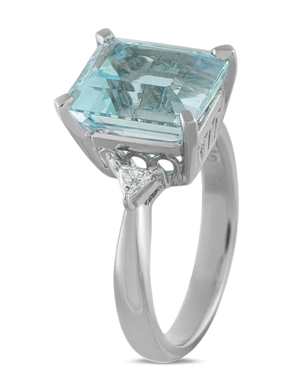 LB Exclusive aquamarine and diamond ring - Argento