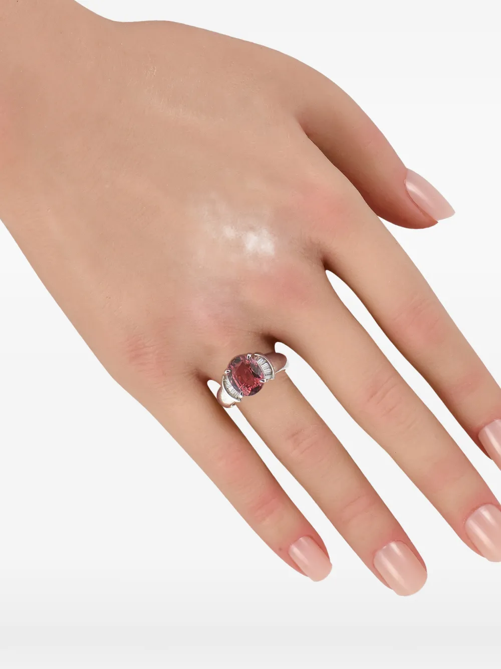 LB Exclusive diamond and tourmaline ring - Argento