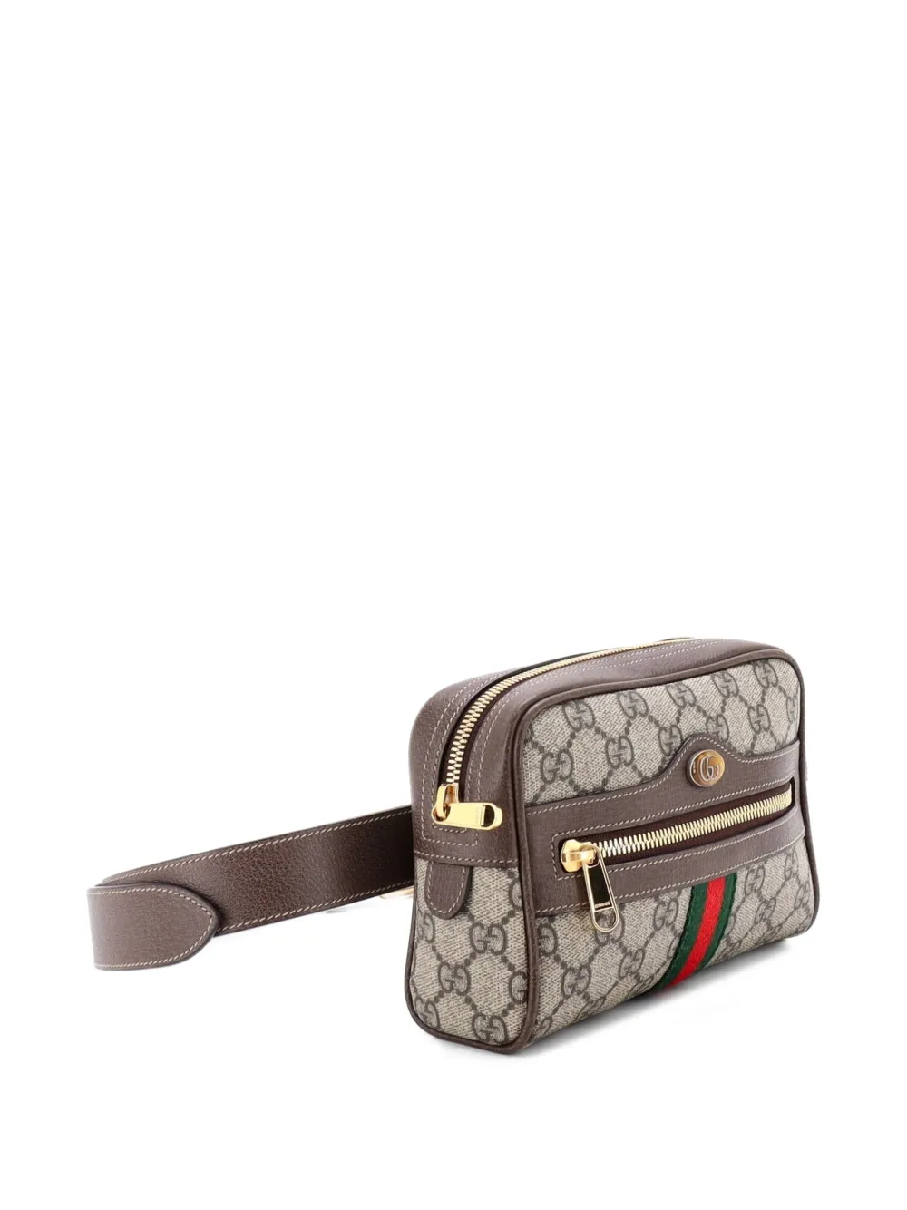 Ophidia Gg Coated Canvas Small Belt Bag