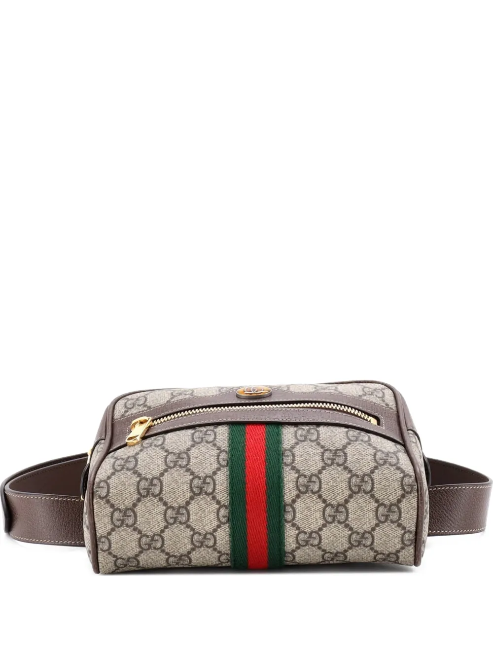Ophidia Gg Coated Canvas Small Belt Bag