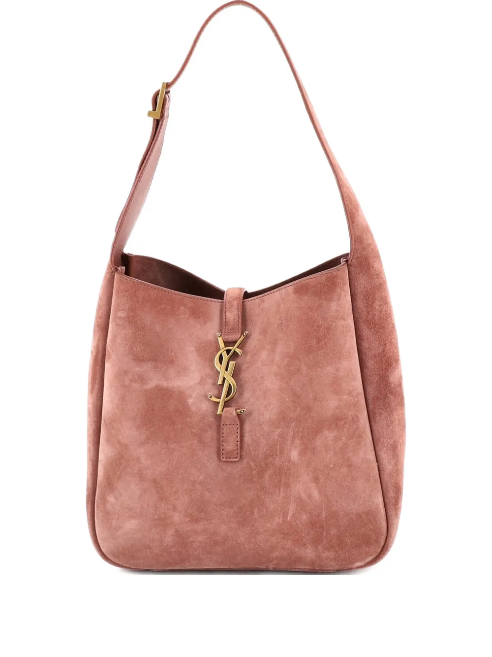 Saint Laurent Pre-Owned Le 5 a 7 Supple Suede Small hobo bag | Pink | Image 1