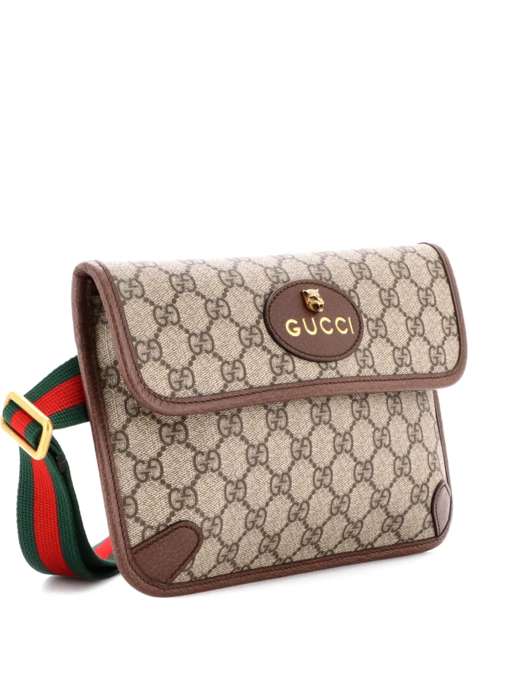 Gucci Pre-Owned Neo Vintage Flap GG Coated Canvas belt bag - Marrone