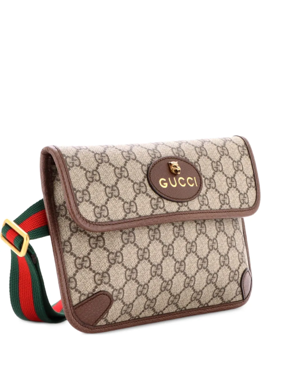 Gucci Pre-Owned Neo Vintage Flap GG Coated Canvas belt bag - Marrone