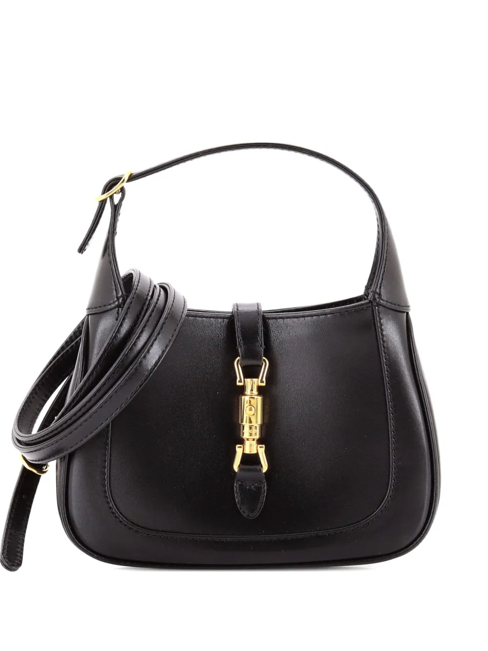 Gucci Pre-Owned Borsa passepartout Jackie 1961 mini in pelle - Nero