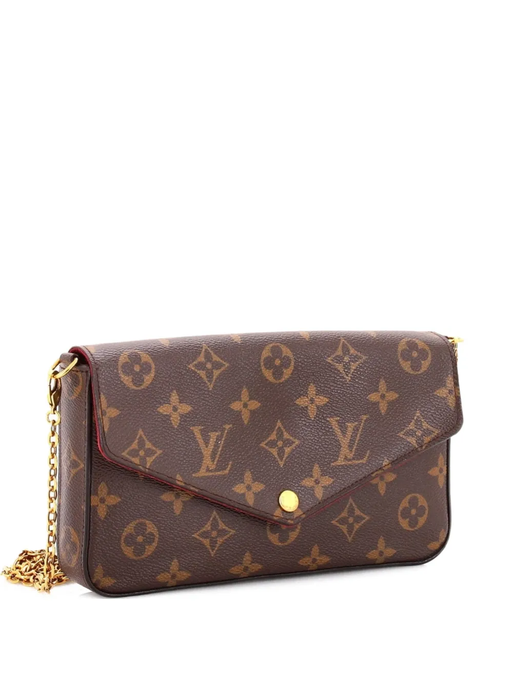 Louis Vuitton Pre-Owned Felicie Pochette Monogram Canvas crossbody bag - Marrone