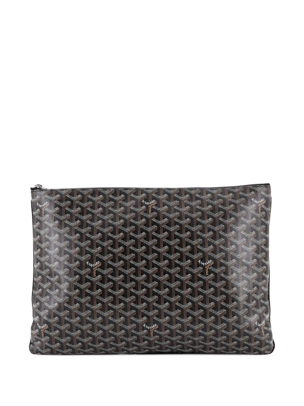 Goyard Pre-Owned Senat Zip Coated Canvas GM pouch - Nero