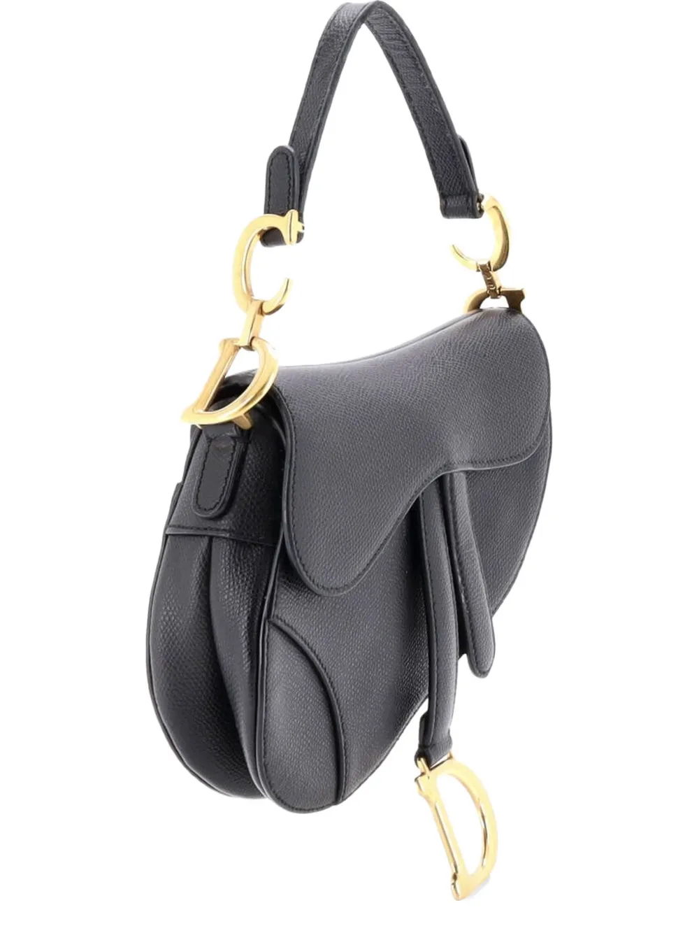 Christian Dior Pre-Owned Saddle Handbag Leather Mini shoulder bag - Nero