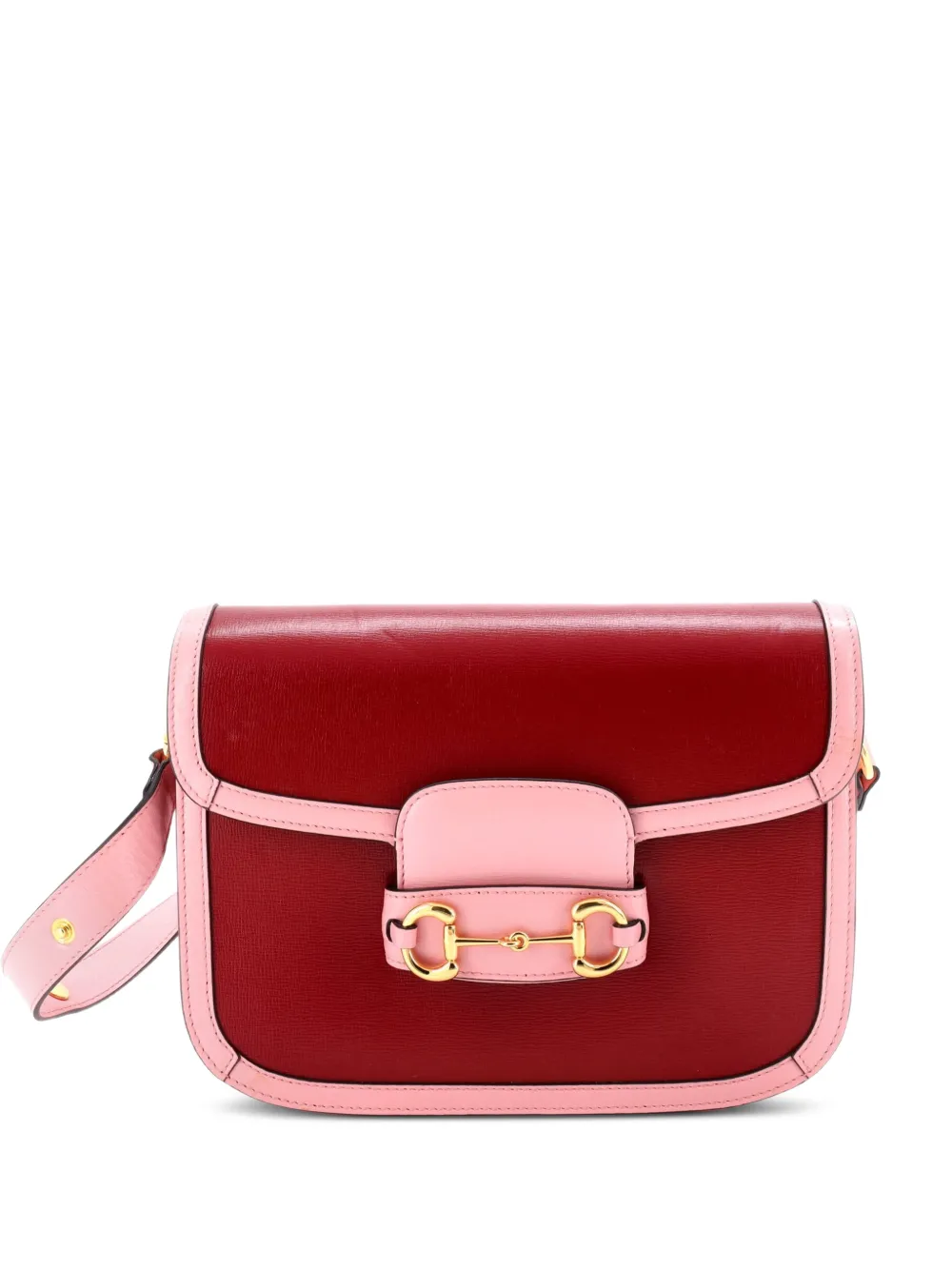 Gucci Pre-Owned Horsebit 1955 Leather Small shoulder bag - Rosso