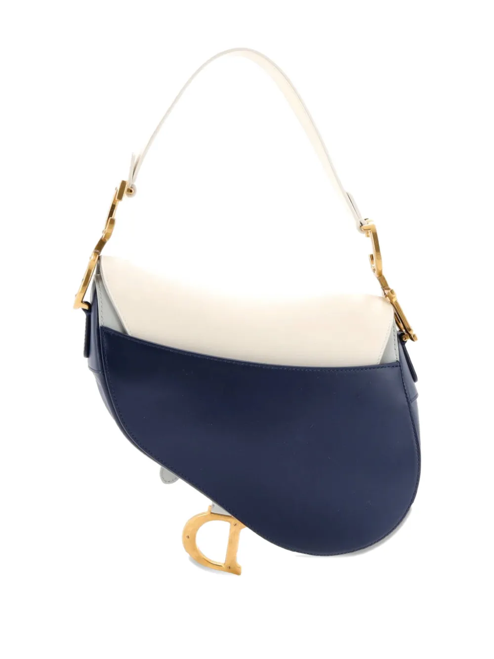 Saddle Handbag With Strap Leather Medium Shoulder Bag