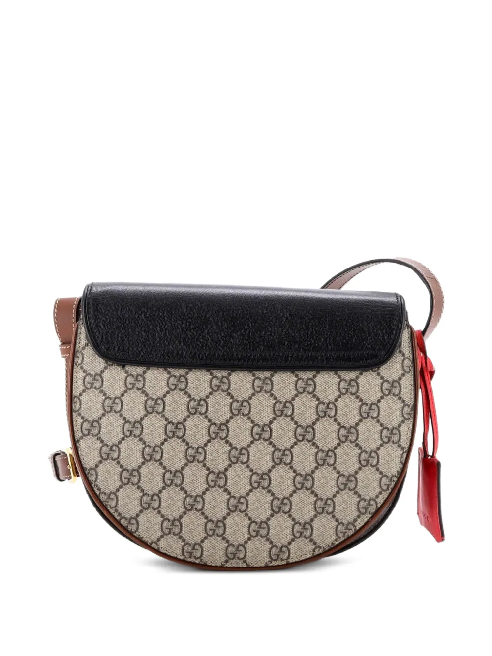 Padlock Saddle Shoulder Bag GG Coated Canvas and Leather Small crossbody bag