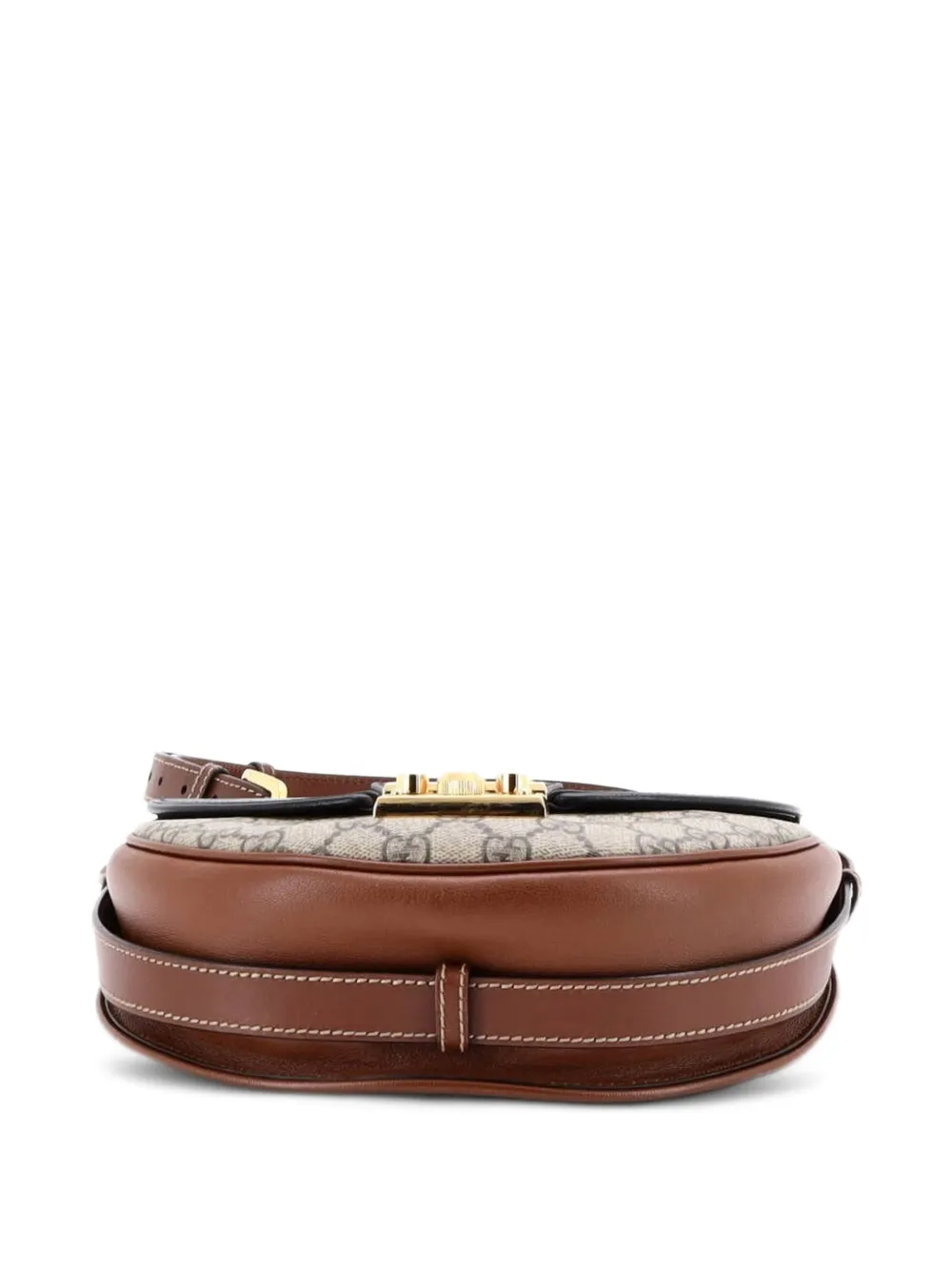 Padlock Saddle Shoulder Bag GG Coated Canvas and Leather Small crossbody bag