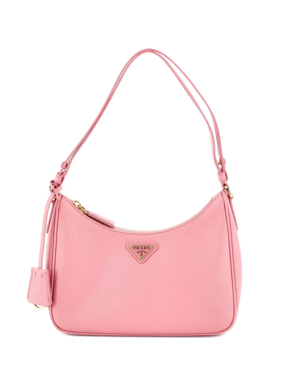 Prada Pre-Owned Borsa a spalla Re-Edition mini in pelle Saffiano - Rosa