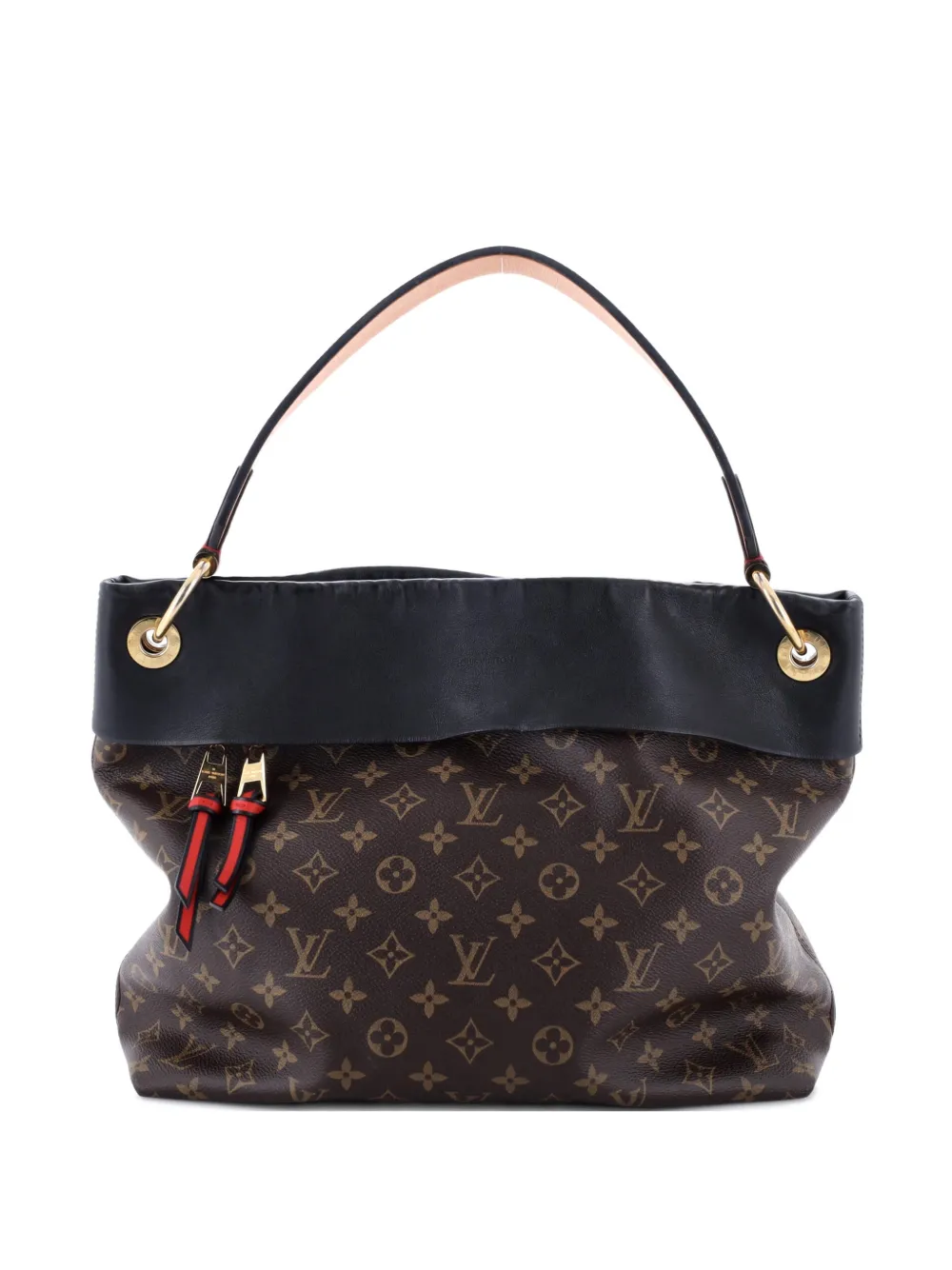 Louis Vuitton Pre-Owned Tuileries Monogram Canvas with Leather hobo bag - Nero