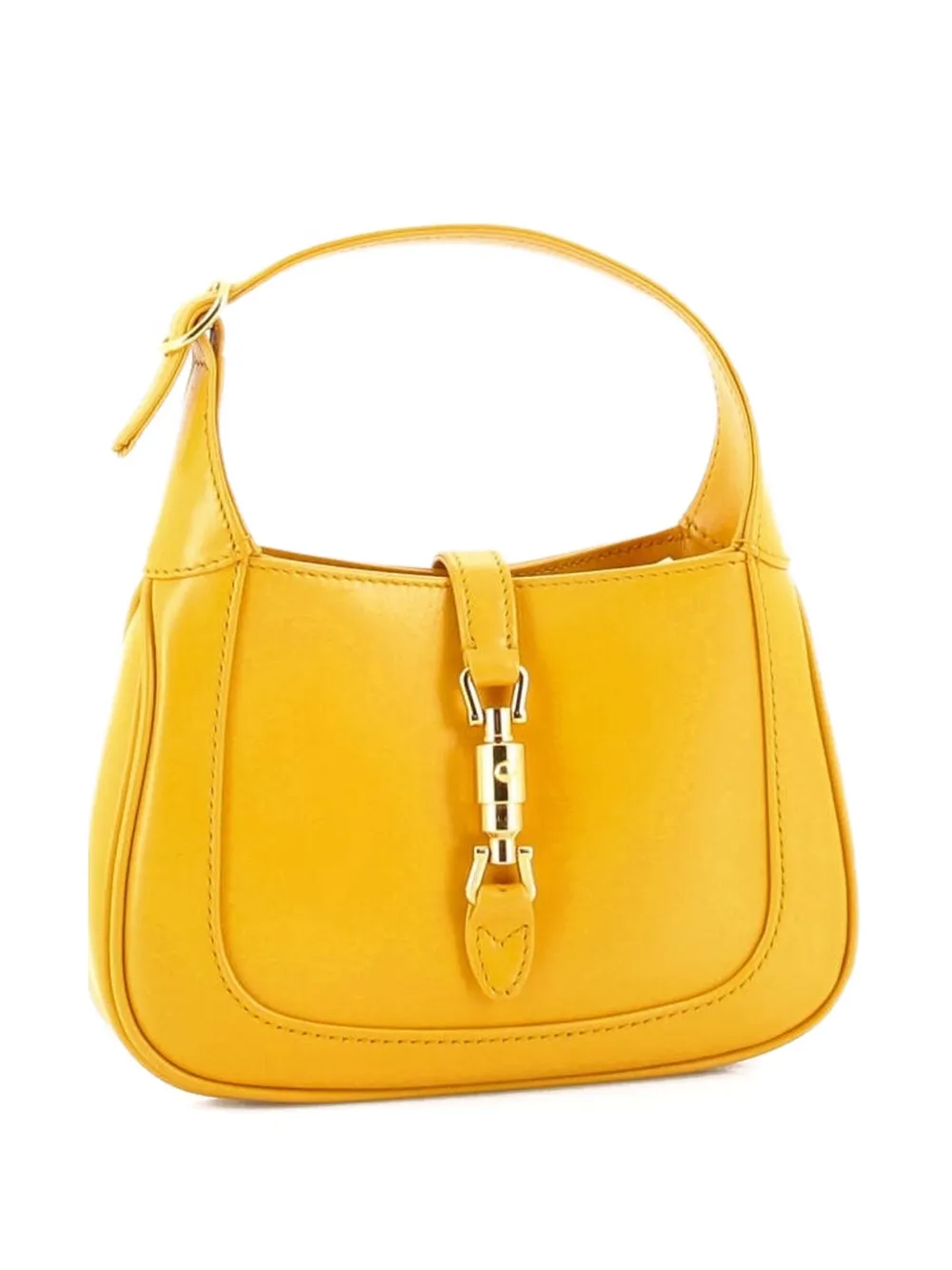 Gucci Pre-Owned Jackie 1961 Leather Mini Hobo Bag | Yellow | FARFETCH
