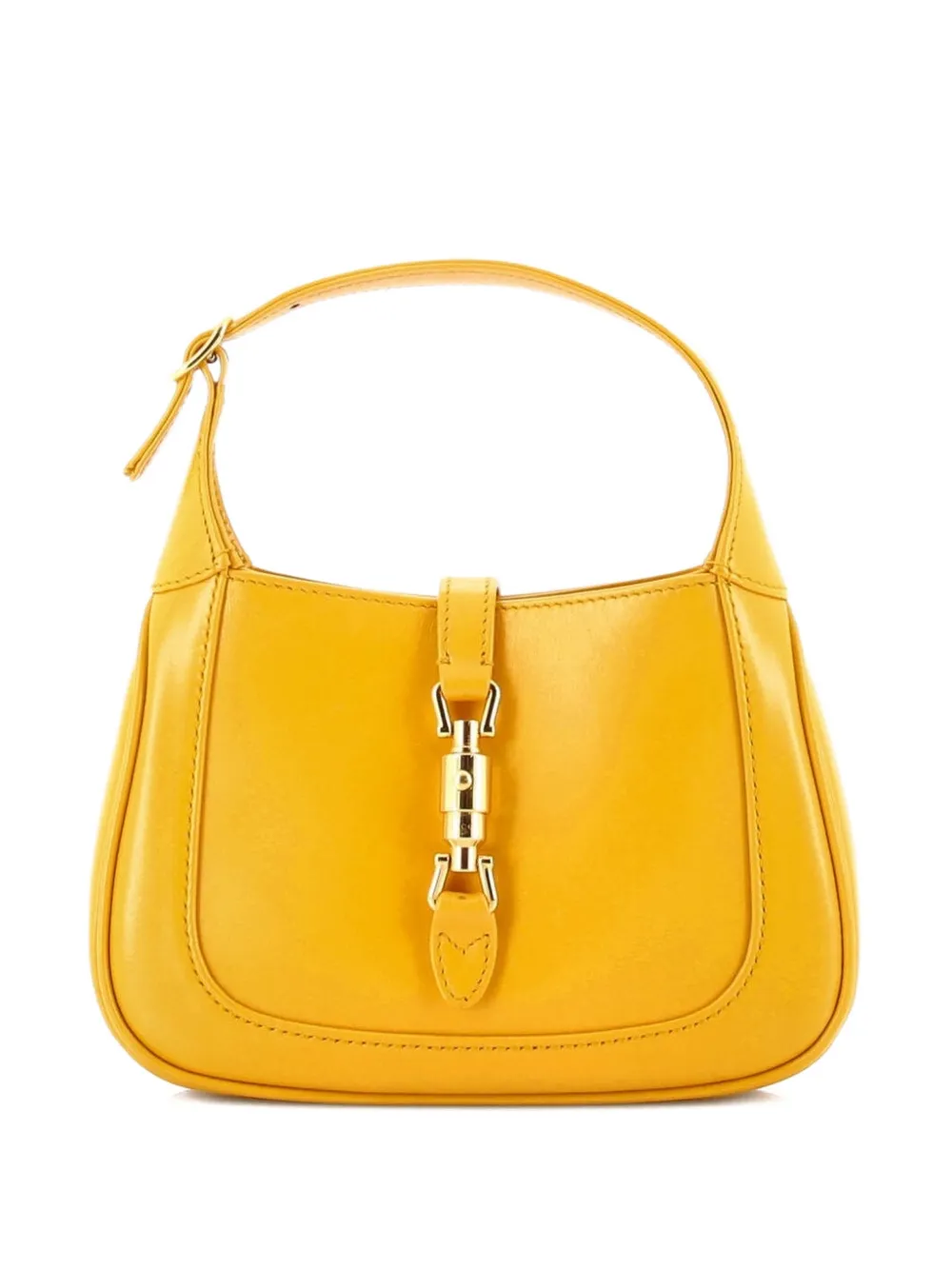 Gucci Pre-Owned Jackie 1961 Leather Mini hobo bag - Giallo