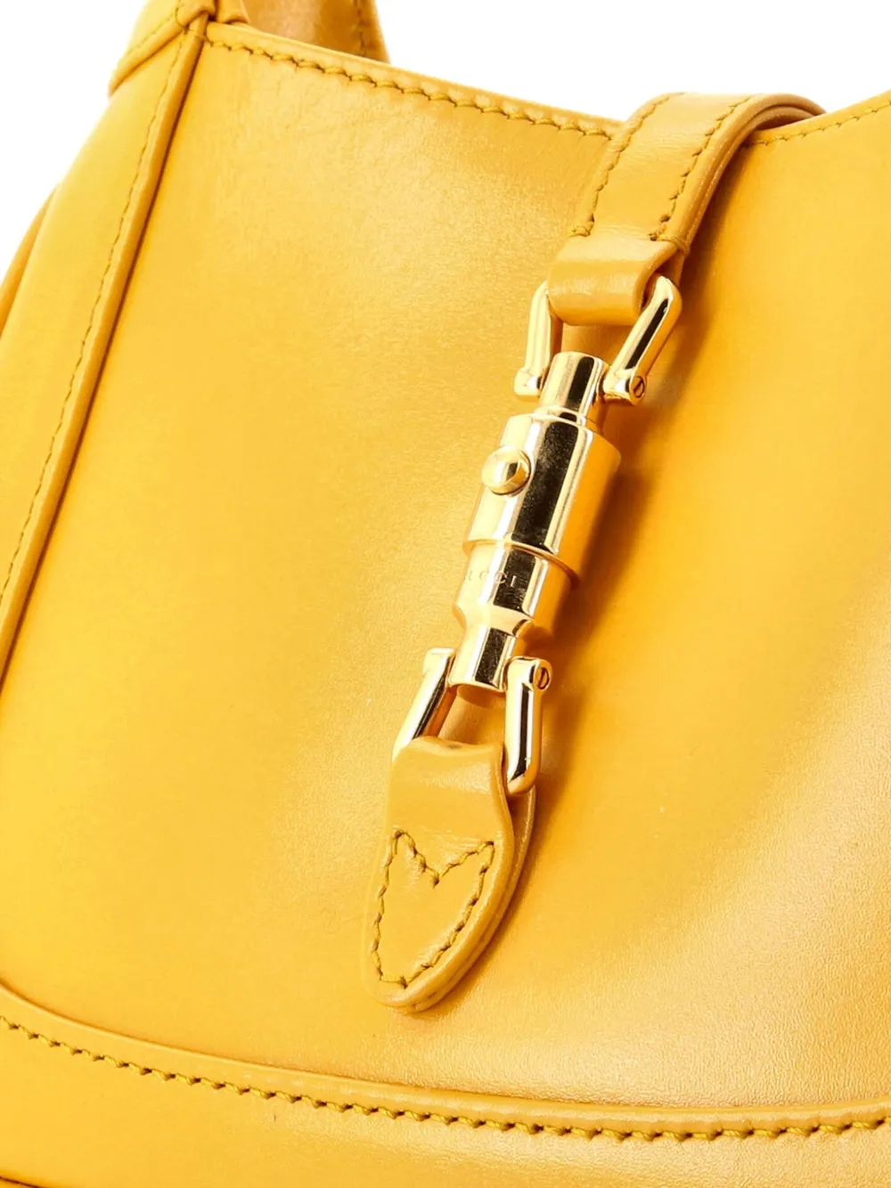 Gucci Pre-Owned Jackie 1961 Leather Mini Hobo Bag | Yellow | FARFETCH
