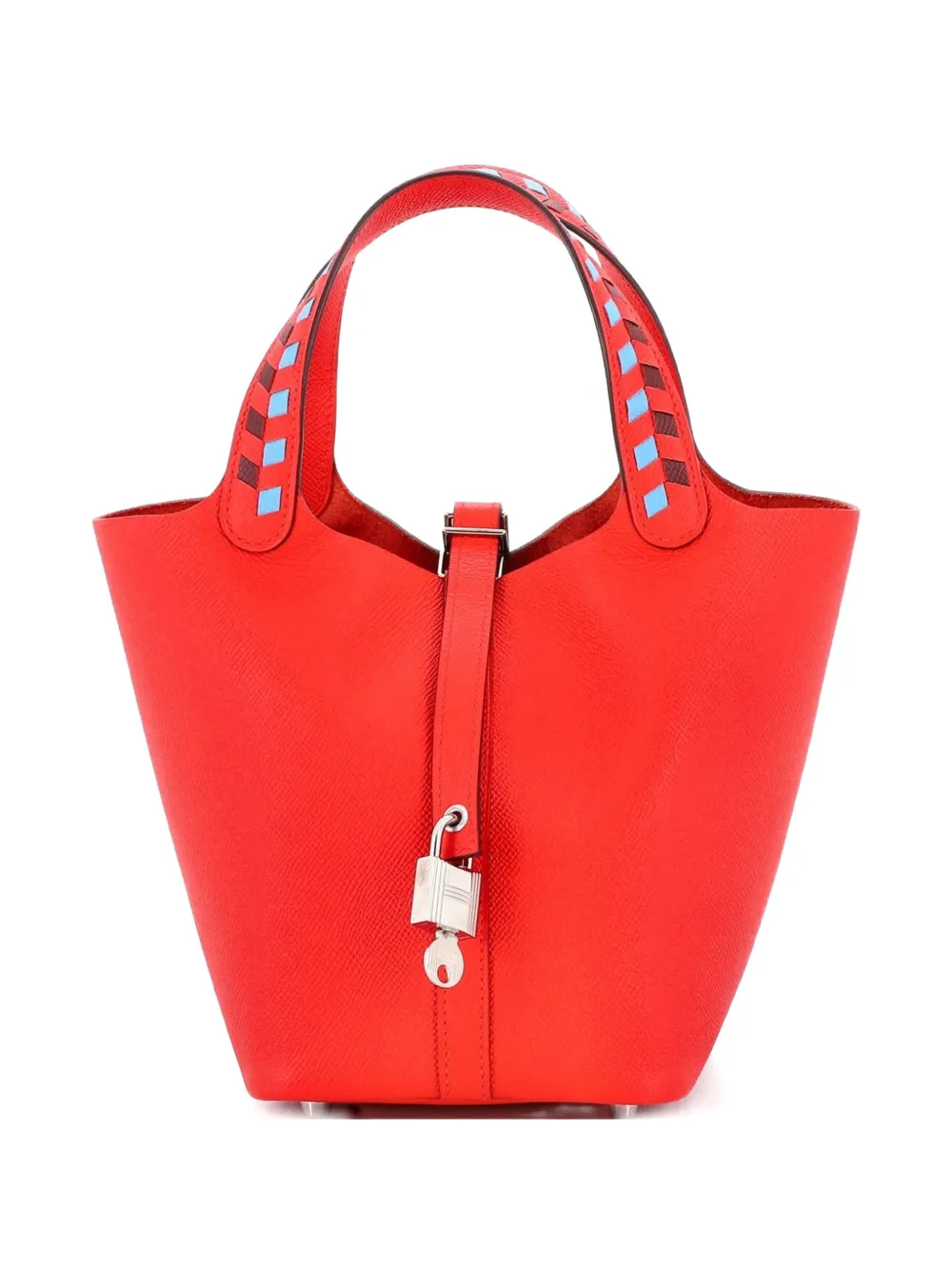 Hermès Pre-Owned Picotin Lock Bag Tressage Epsom PM bucket bag | Blue | Image 1