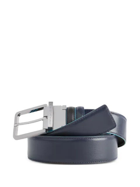 PIQUADRO logo-engraved buckle leather belt