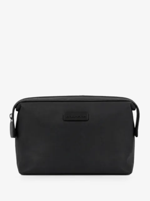 PIQUADRO logo-patch wash bag