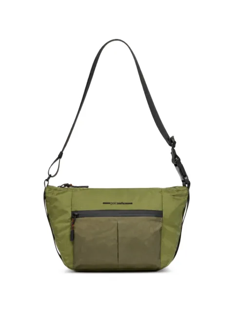 PIQUADRO logo-print zip-fastening shoulder bag