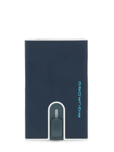 PIQUADRO logo-print card holder