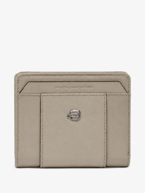 PIQUADRO logo-plaque leather wallet