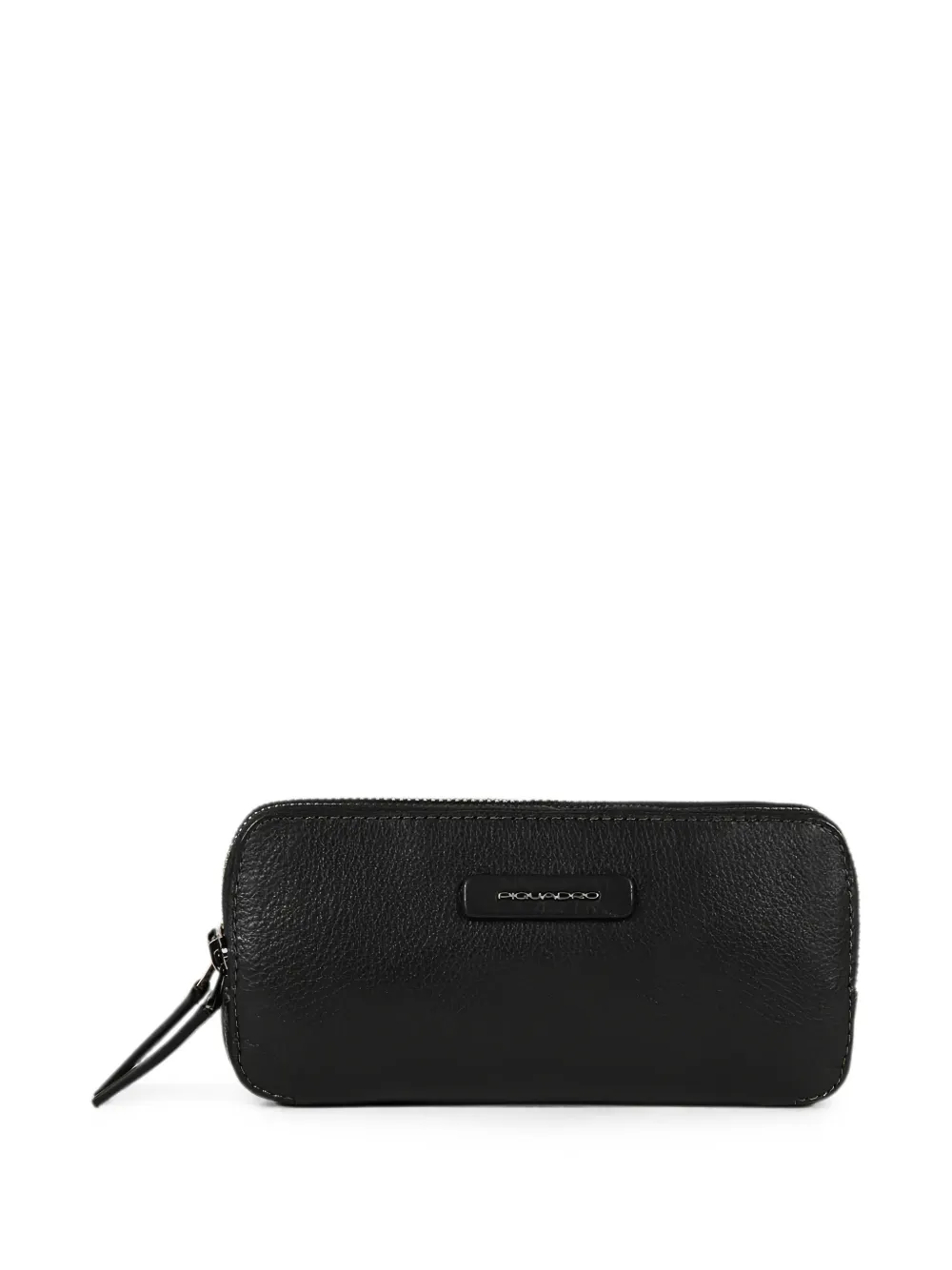 PIQUADRO Clutch met logo-plakkaat en bewerkt effect Zwart