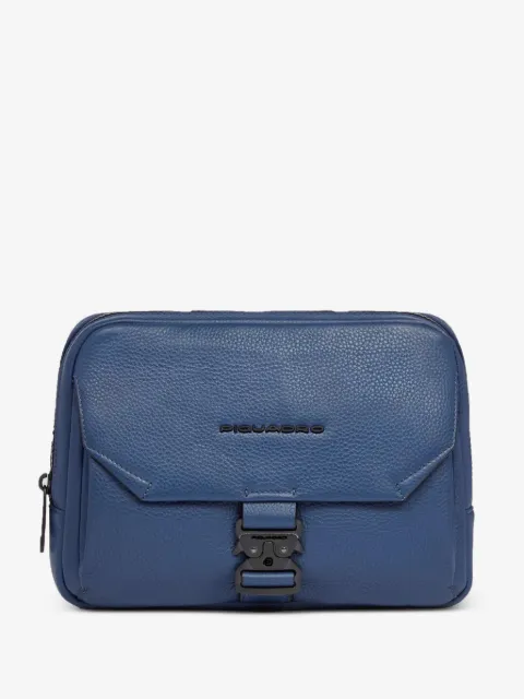 PIQUADRO pebbled leather clutch bag