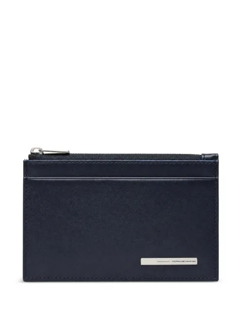 PIQUADRO logo-plaque leather cardholder