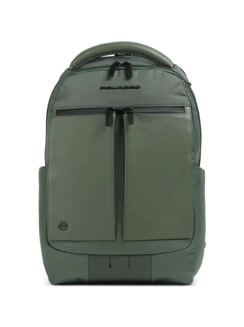 PIQUADRO mochila con placa del logo