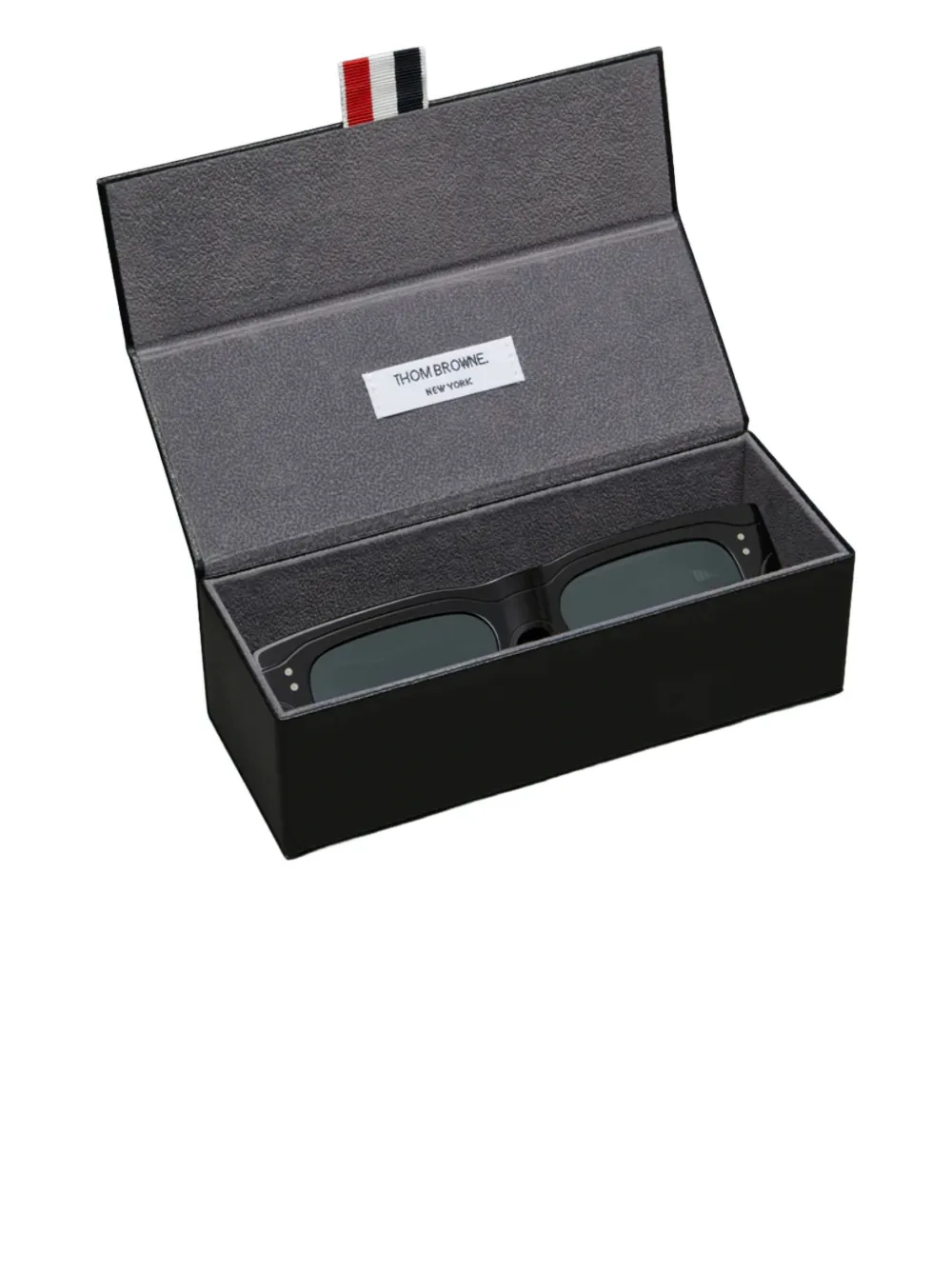 Thom Browne Eyewear square-frame Sunglasses | Black | FARFETCH RO