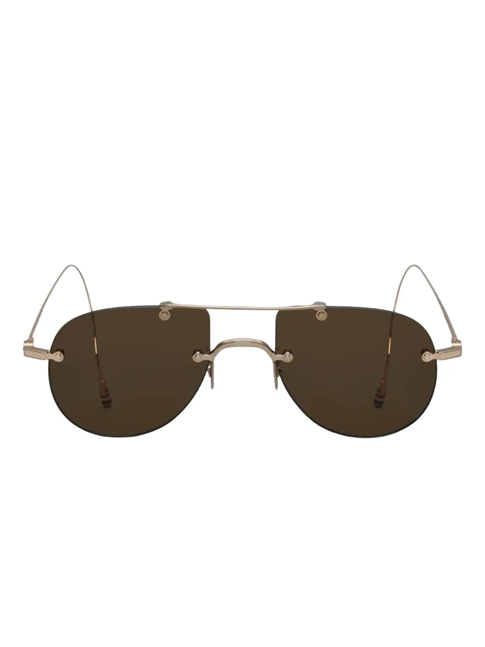 Thom Browne Eyewear round-frame sunglasses | Brown | Image 1