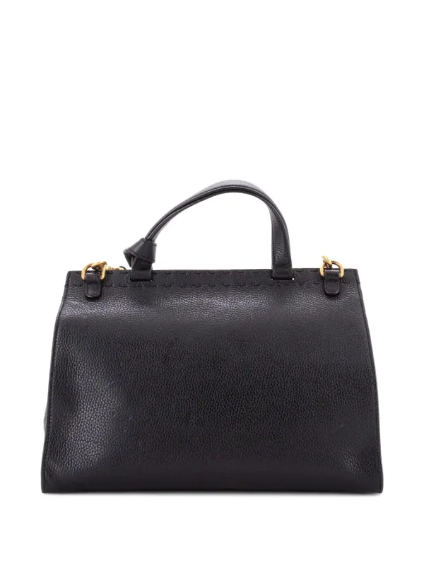 Gucci Pre-Owned GGマーモント トップハンドル バッグ レザー スモール 
